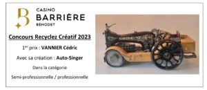 1er prix - concours recyclez créatif 2023 - casino BARRIERE de BENODET